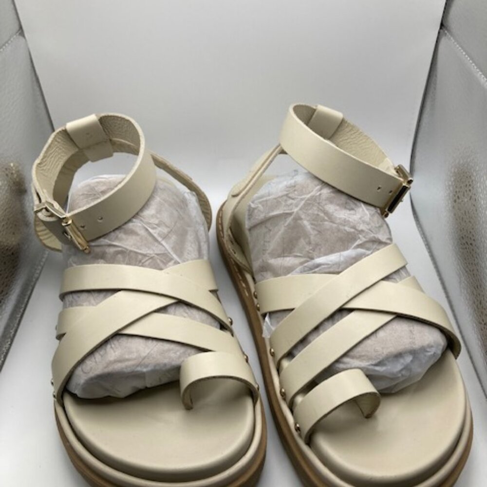 Alohas brand Buckle Up ivory sandal